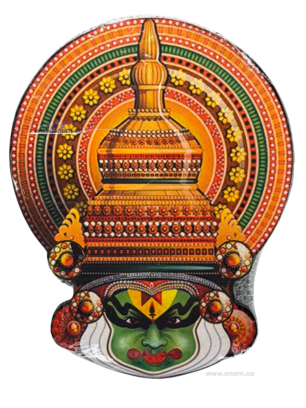 Kathakali Face Wall Hanging | Printed MDF Kerala Wall Art Décor