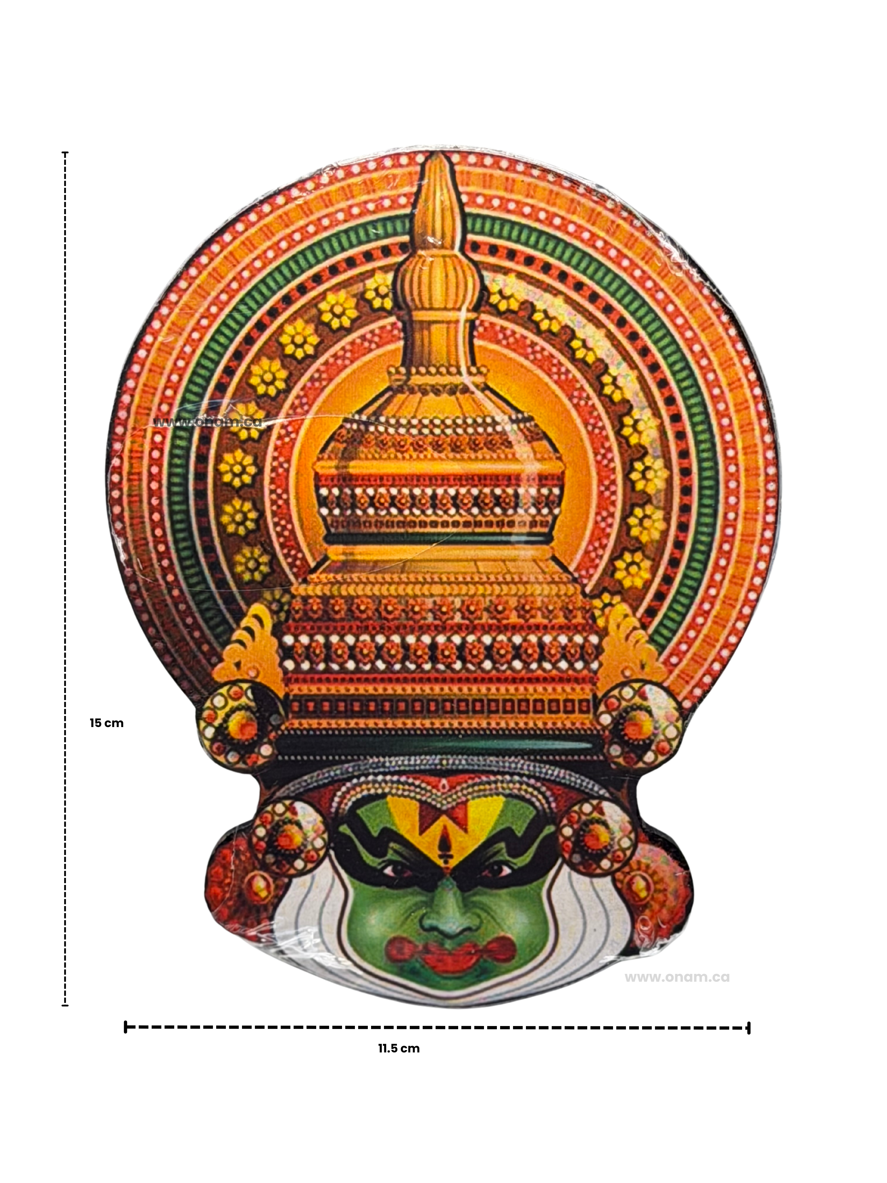 Kathakali Face Wall Hanging | Printed MDF Kerala Wall Art Décor