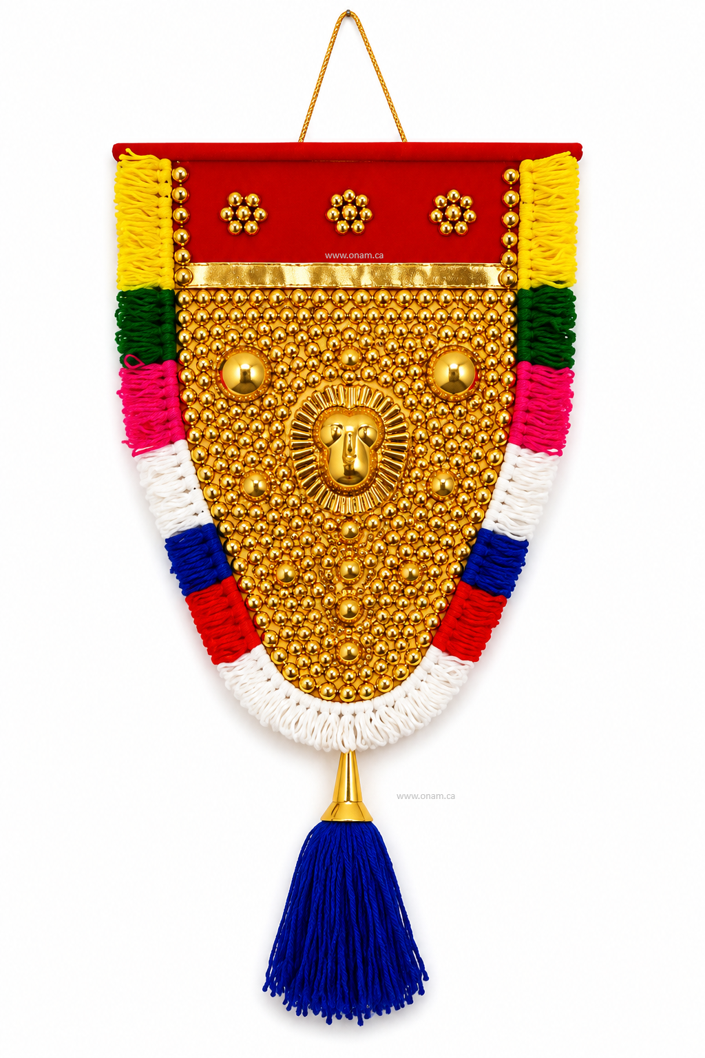 Handmade Kerala Nettipattam (Elephant Caparison) Wall Hanging | Traditional Kerala Home Décor